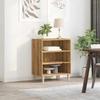 VidaXL Buffet chêne artisanal 57x35x75 cm bois d'ingénierie, armoire de rangement, meuble d'entrée, meuble d'appoint, meuble 856469