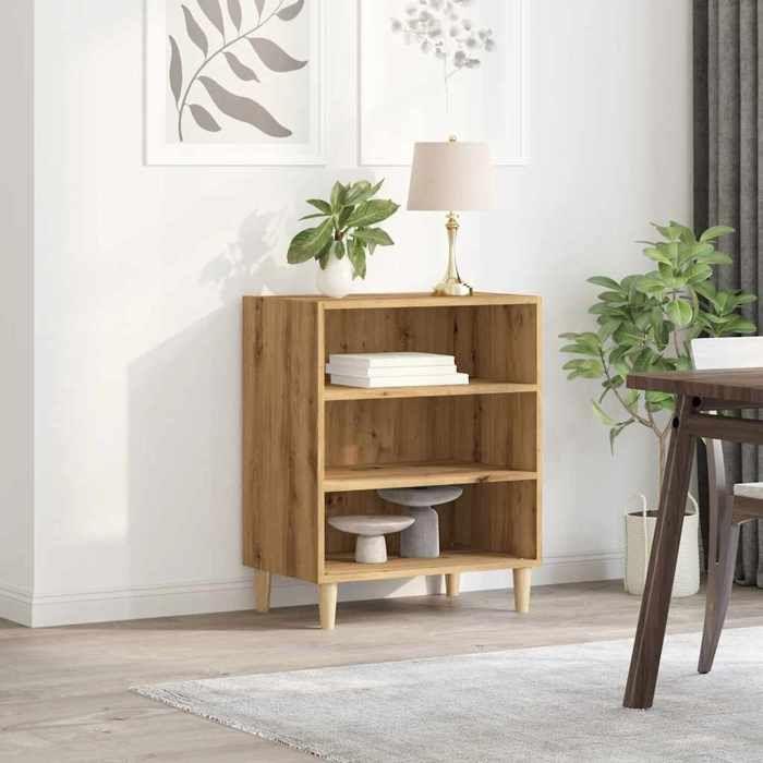VidaXL Buffet Artisanal Oak 57x35x75 Cm Engineered Wood, Storage Cabinet, Entryway Furniture, Accent Furniture, Furniture 856469
