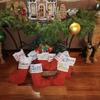 6 pièces Chaussettes Cadeaux de Noël Bouche Large Rouge Bricolage Bas de Noël Rouges Doux Pendentif Chaussette Arbre de Noël Décorations de Noël