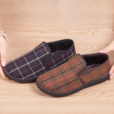 Autumn and Winter New Women's Cotton Shoes Women's Shoes Velvet Warm Cotton Shoes Casual Soft Sole Non-slip Versatile Mother Shoes Home