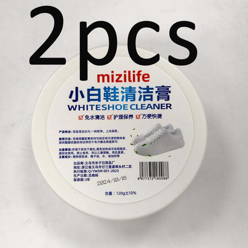 1/2/3Pcs White Shoes Cleaning Cream With Sponge Multifunctional No-wash Shoes Stains Removel Special Household Shoes Cleaner Kit