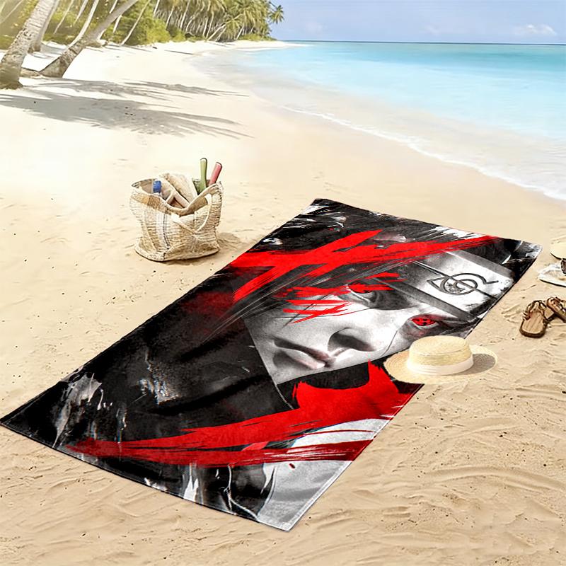 naruto Beach Towel Perfect for Travel, Outdoor Activities, Swimming, Camping, Hiking
