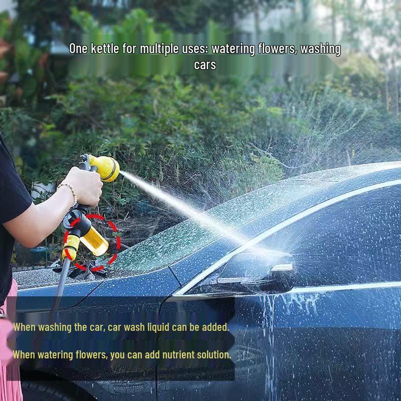 Multi-Function High-Pressure Water Gun: Flexible Hose & Nozzle for Gardening & Car Washing