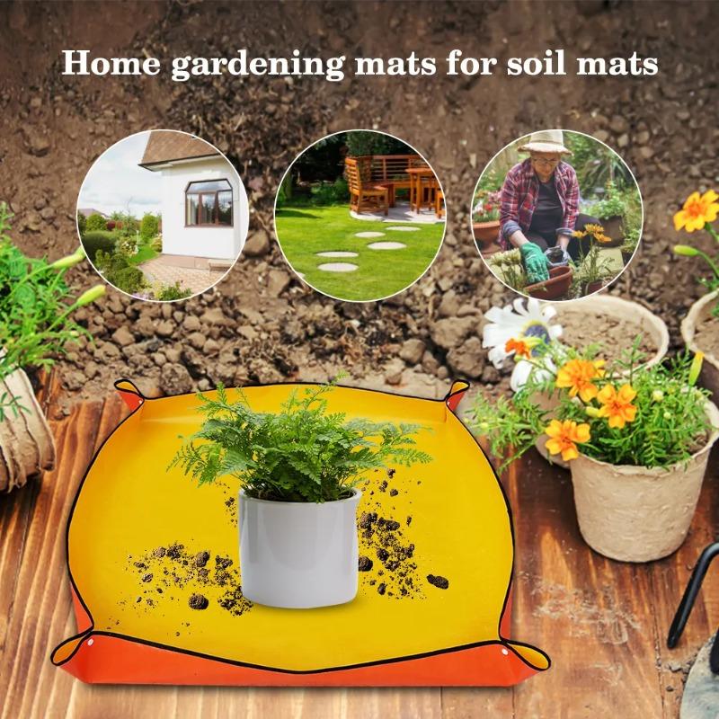 Repotting Mat for Indoor Plant Transplanting Control Mess 50/100cm Waterproof Succulent Pot Mat Square Planting Tray Soil Mat