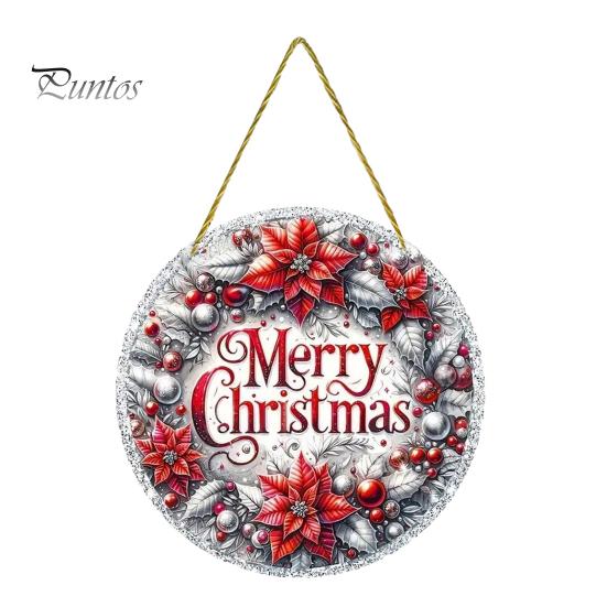 Christmas Party Hanging Supplies Tree Ornaments, Acrylic Festive Pendants with Lanyard for Seasonal Home Ornaments Holiday Decoration, Indoor