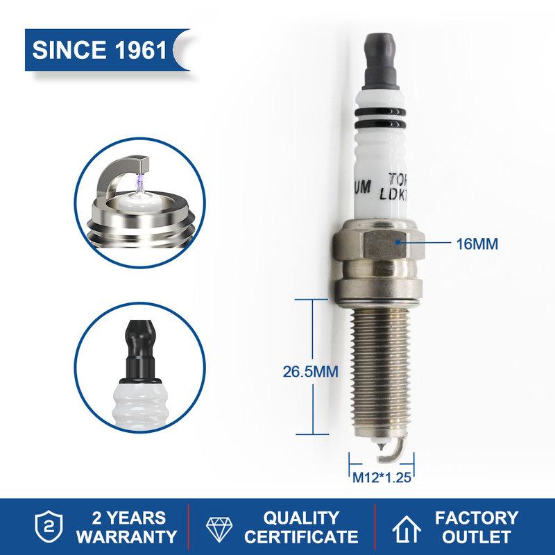 4-8PCS Iridium Platinum Spark Plugs Torch LDK7RTIP Replace for LKR7BIX-P LKR7BIXP LKR7BI8 LKR7B9 SUZUKI 09482-00607 0948200607