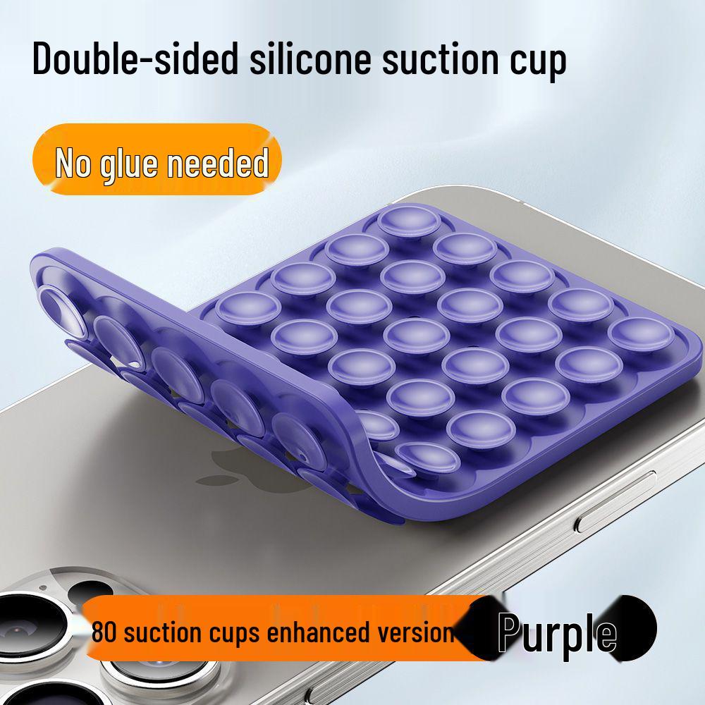 High-Performance, Double-Sided Silicone Suction Cup: Wind-Proof, Multi-Functional, Case-Compatible for Phones and Tablets