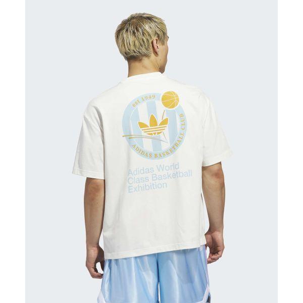 Adidas Originals Basketball Logo Loose Fit Crew Neck Short Sleeve T-Shirt Unisex Tops KD3613