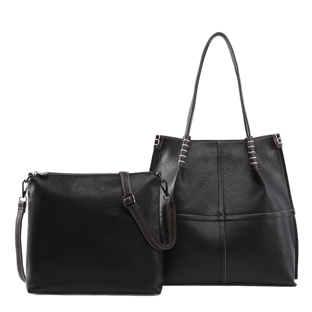 Tote Bag, Simple And Fashionable Shoulder Bag, Retro Commuter Bag, Large-Capacity Women'S Bag.
