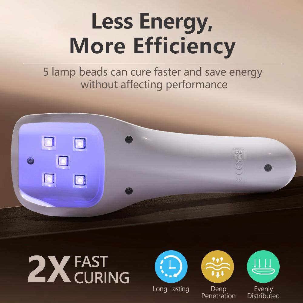 Handheld Nail Lamp Nails Mini Lampe Uv Led Lamp Portable Nail Lamp Flashlight Built-in battery For Nails Wireless Nails Gel Lamp