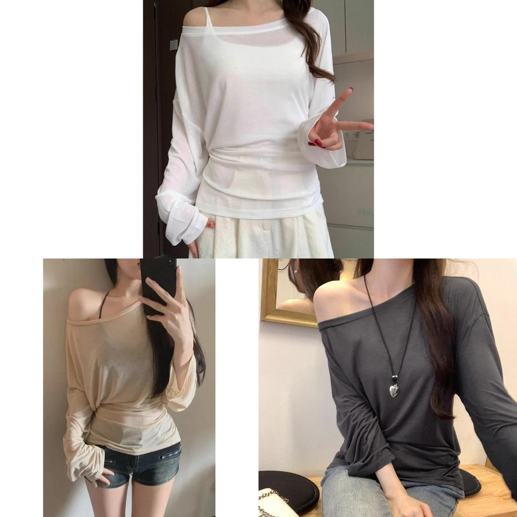 Womens Summer Long Sleeve T Shirt With Tie Waist And Sun Protection For Casual Wear