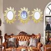 Living Room Wall Clock Home Table Sofa Background Wall Clock Modern Minimalist Abstract Art Wall Clock Triple Wall Clock