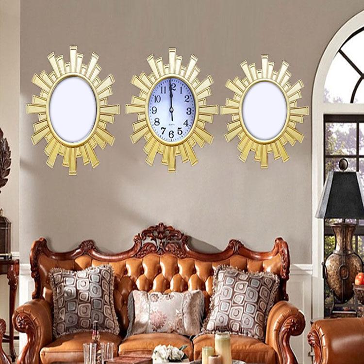 Living Room Wall Clock Home Table Sofa Background Wall Clock Modern Minimalist Abstract Art Wall Clock Triple Wall Clock