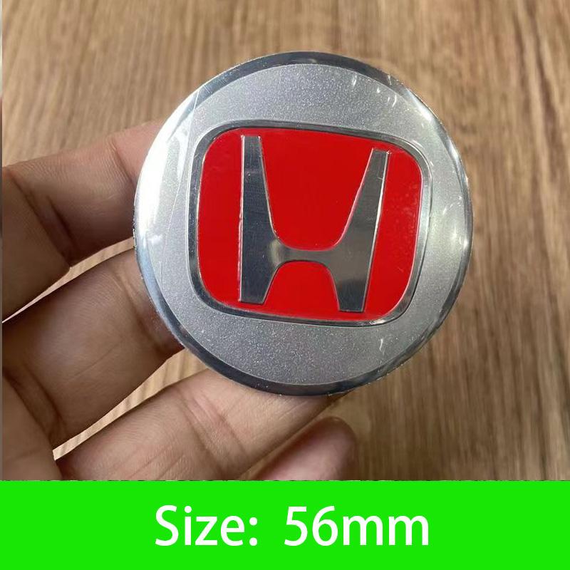 AAALX1 45-65mm Car Wheel Center Hub Cap Emblem Sticker Accessories For Honda Civic FIT Accord Prelude CRV 5Th City XRV CRV HRV Odyssey