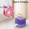 Kleiner Lüfter Cartoon Ente Hase Bär Element Kamera Design Hängeventilator Mehrstufige Windregelung Geräuscharmer Motor Kühlung