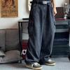 Baggy Jeans Herren Übergröße Cargo Koreanisch Schwarz Weite Hosen Streetwear Hip Hop Harajuku Männermode Gerade Jeans