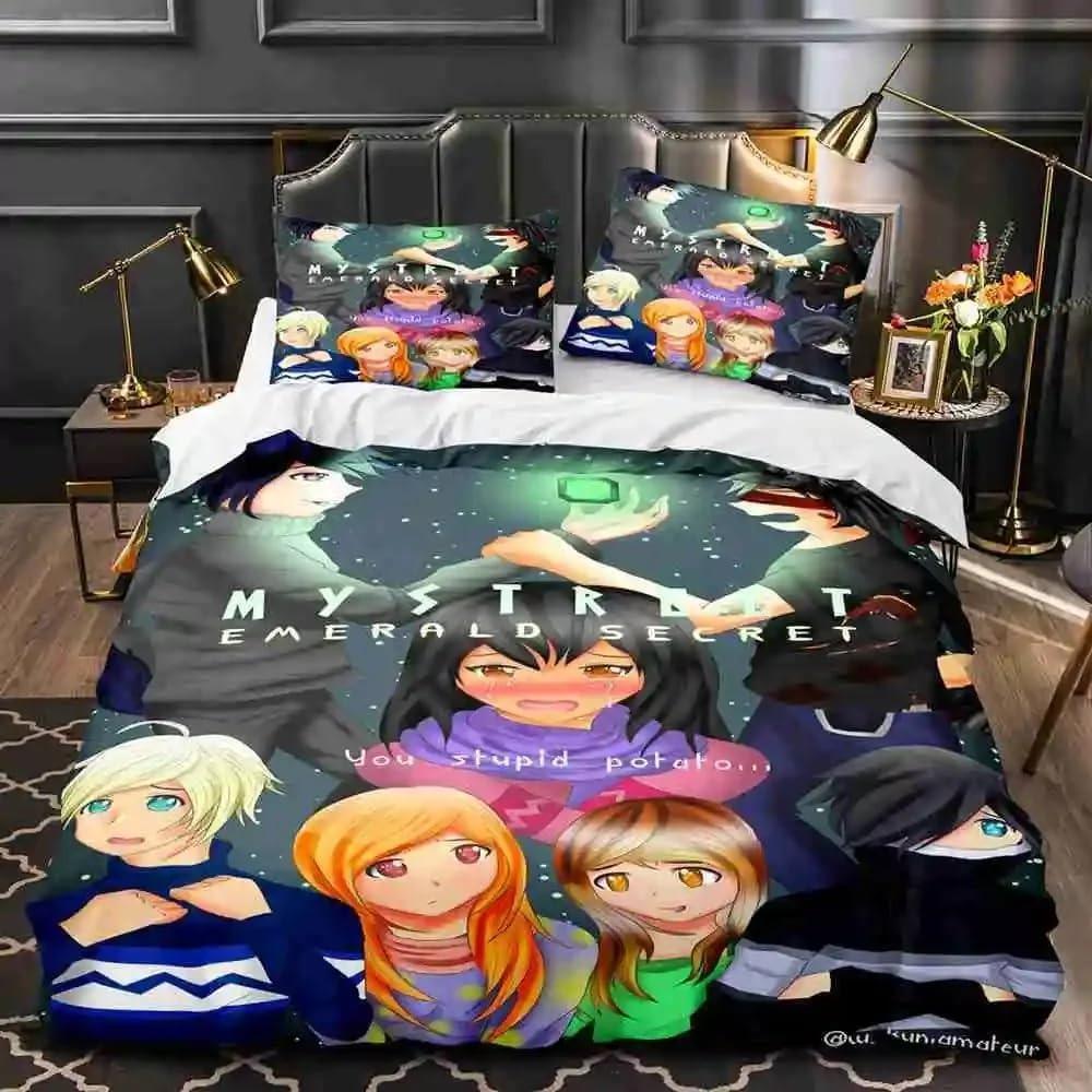 

3D Aphmau Anime Bedding Set Duvet Cover Comforter Exquisite Printing for Adult Youth Girls Boys Gift 100x135cm