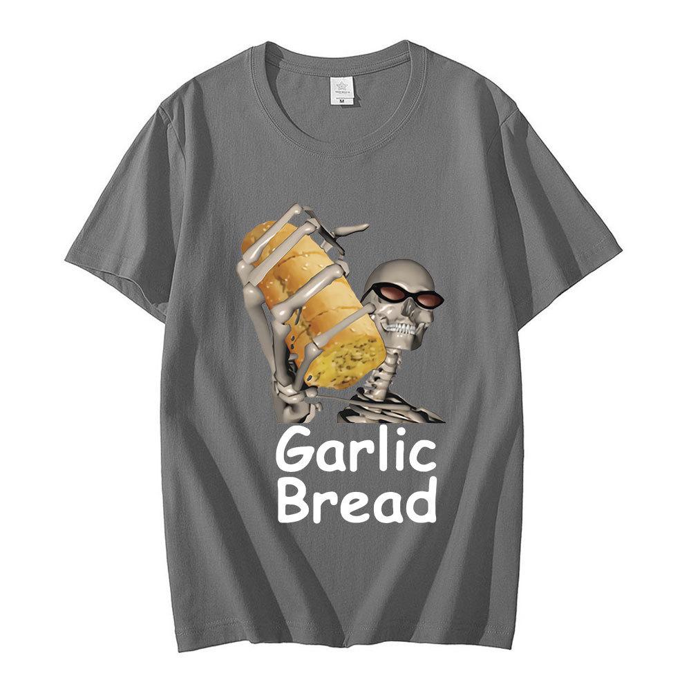 Vitlöksbröd Herr T-shirt Grafisk Vintage Bomulls T-shirt Herr- Och Dam Kortärmad Trend
