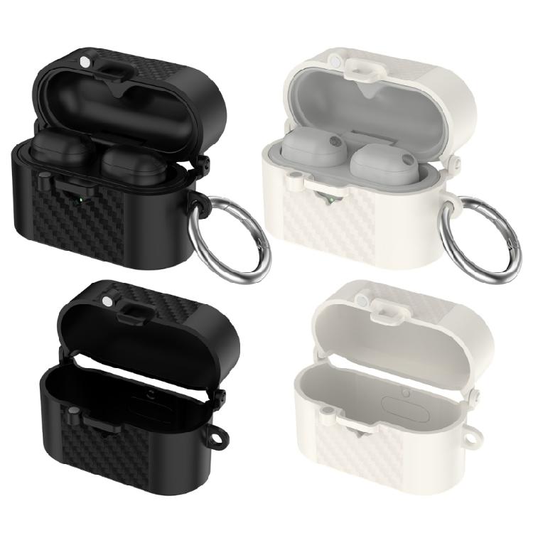Travel Carry Case Cover for 1000XM6 Earphone Charging Case, Shell with Textured Front Panel and Side Attachment for Daily Use