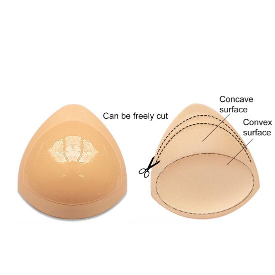 Gjenbrukbare selvklebende BH-innlegg Push-up BH-puter som fester seg Løft Bikini-polstring Brystforstørrelse for badedrakter sports-BHer