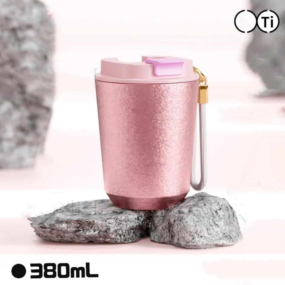 Thermal Insulated Coffee Travel Mug with Lid Leakproof Titanium Liner Tumbler for Hot And Cold Drinks