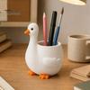 Schreibwarenhalter für Schreibtisch Niedlicher Gänse Stifthalter, Große Kapazität Kompakte Größe Behälter, 3D Tier Ständer Druck PLA Organizer Stifte Büroklammern
