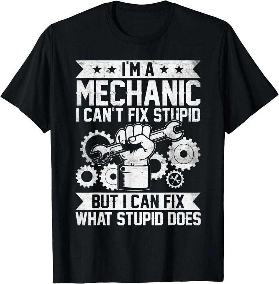 Car Mechanic Engineer Men Women Auto Mechanic Unisex Black Shirt XL