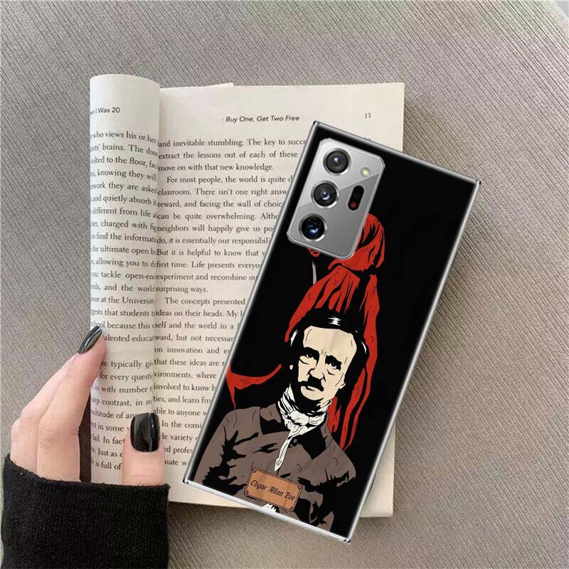 Edgar Allan Poe Phone Case for Samsung A17 A37 A57 A54 A14 A24 A34 A07 A04S A02S A12 A22 A32 A52S A16 A26 A36 A56 A72 Galaxy Not