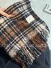 Autumn and winter new Maillard imitation cashmere plaid scarf women's winter senior sense versatile shawl thickened warm scarf