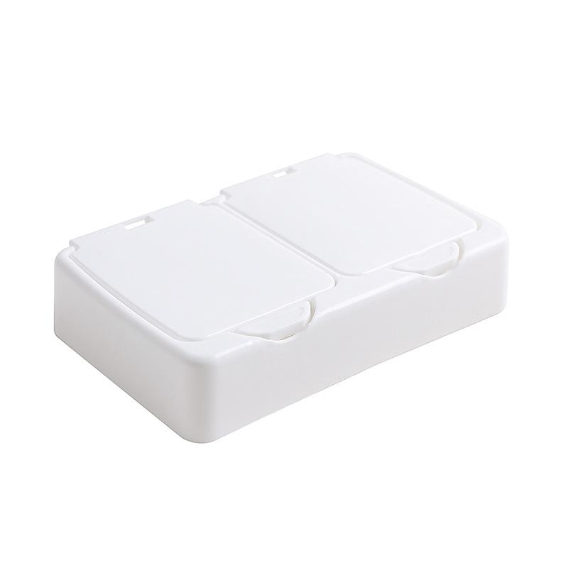 Desktop Storage Box Mini mit Deckel Pop-up Wattestäbchen Kosmetik Baumwolle Kunststoff Staubdicht Student Clutter Organizer