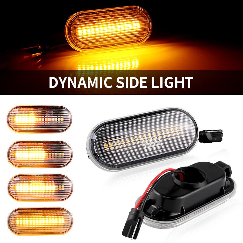 2PCS Led Side Marker Lamp For VW Transporter T5/Multivan Caravelle Amarok Bora Golf3/4 Lupo Passat 3B Passat 3BG Polo 6N/6N2/9N