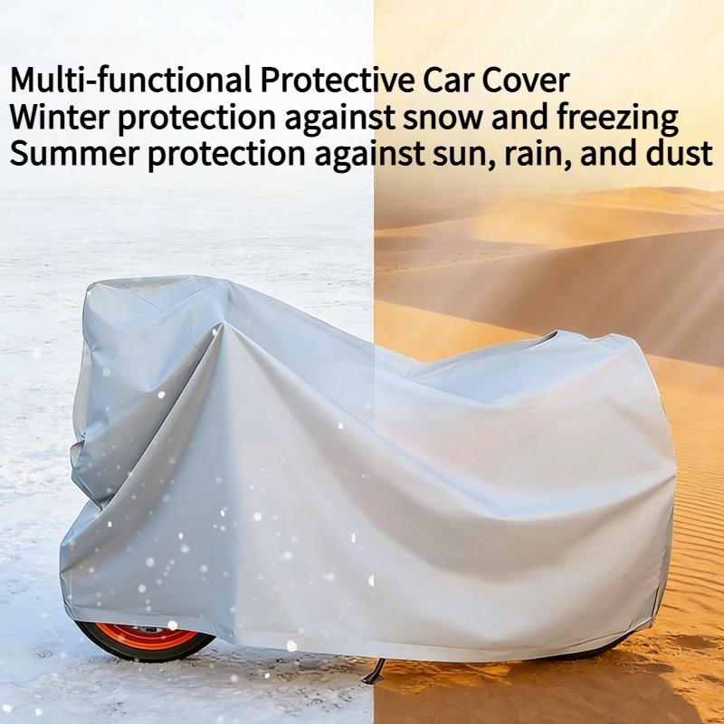 1PC motorcycle clothing PEVA single-layer rain and sun protection bicycle cover, electric vehicle protective cover