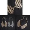 Europäischer Stil Metallhalskette Mit Geometrischem Design Und Schlangenkette Für Frauen