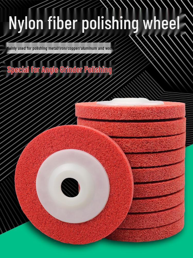Nylon Fiber Polishing Wheel for Angle Grinder - Metal Grinding, Rust Removal, Stainless Steel and Wire Drawing Disc