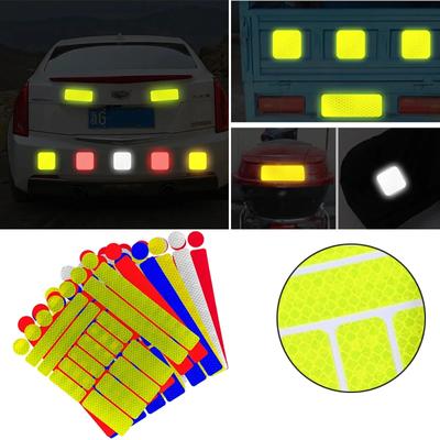 Car Reflective Sticker Motorcycle Bicycle Reflective Strips Night Safty Warning Reflector Bike Frame Car Body Rear Bumper Decal