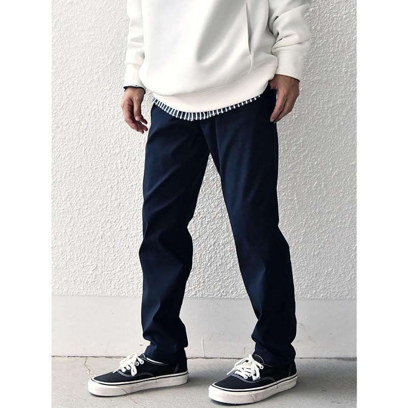 [Ships Any] pants Machine washable UV cut super stretch tapered easy men's 713100040 navy M