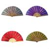 Chinese Kung-Fu Folding Fan Vintage Hand Fan for Wedding Dancing Party Decor X3UC