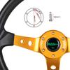 Universal 14inch 350mm Car Racing Steering Wheels Aluminium PU Deep Corn Dish Sport Drifting Steering Wheel STW020
