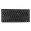 Jectse Wired Keyboard and Mouse Set, Ultra-Slim USB Wired Keyboard with Optical Mouse and Mouse, Plug and Play, Round Keycaps, for PC Laptops (Black)
