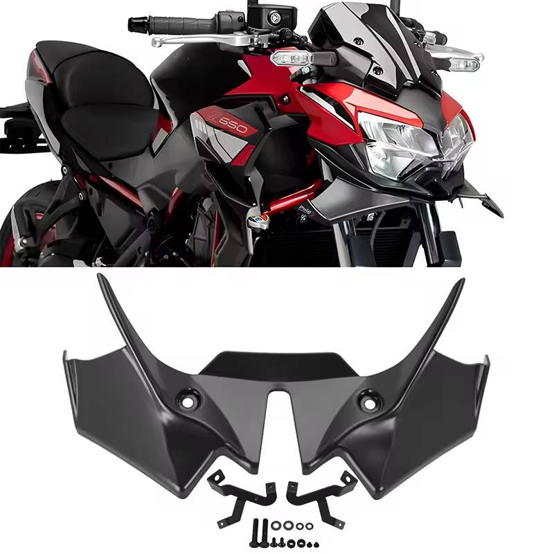 2026 New Motorcycle Front Spoiler ABS Fairing Winglet Aerodynamic Wing Cover Trim for Kawasaki Yamaha BMW other general models