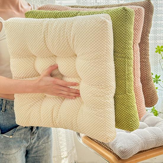 Square Seat Cushion Ultra Soft Warm Floor Cushion Thicken Dining Room Chair Pads for Kitchen Dining Office Chairs Tatami