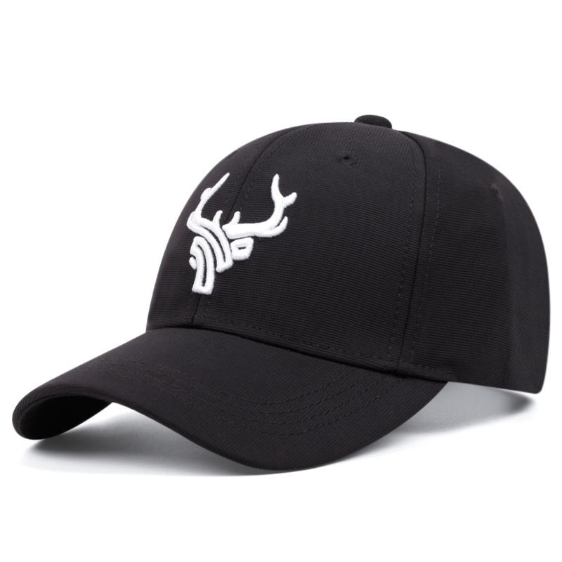 High Quality Unisex Animal Antlers Embroidery Baseball Net Caps Spring and Summer Outdoor Adjustable Casual Hats Sunscreen Hat