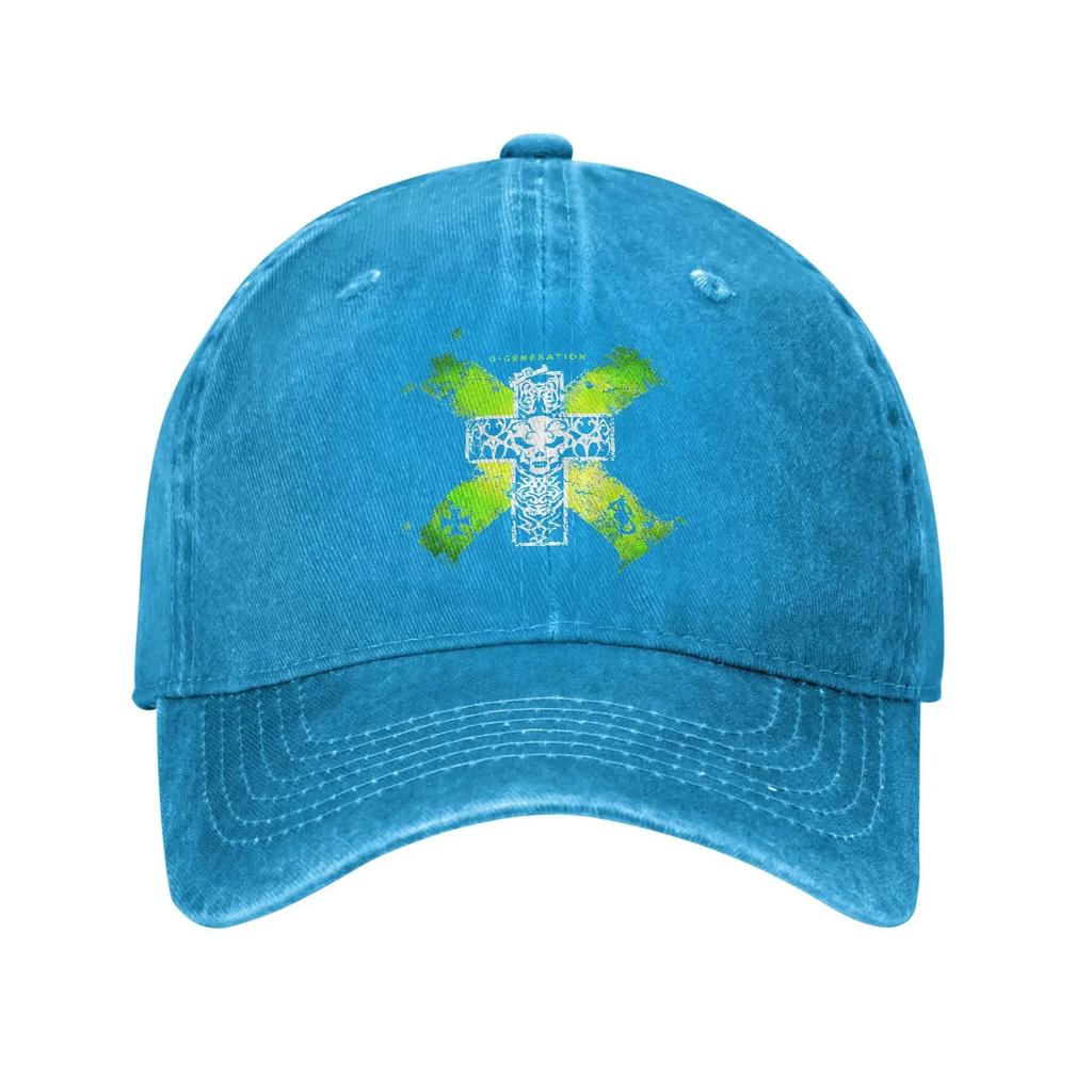 Unisex Women D Generation X Revolutionary X Printed Hat Classic Distressed Washed  Baseball Cap Adjustable