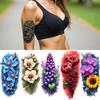 3pcs Temporary Tattoo Floral Tattoos Realistic Temporary Tattoos Nature Designs Flower Patterns For Adult Male Back