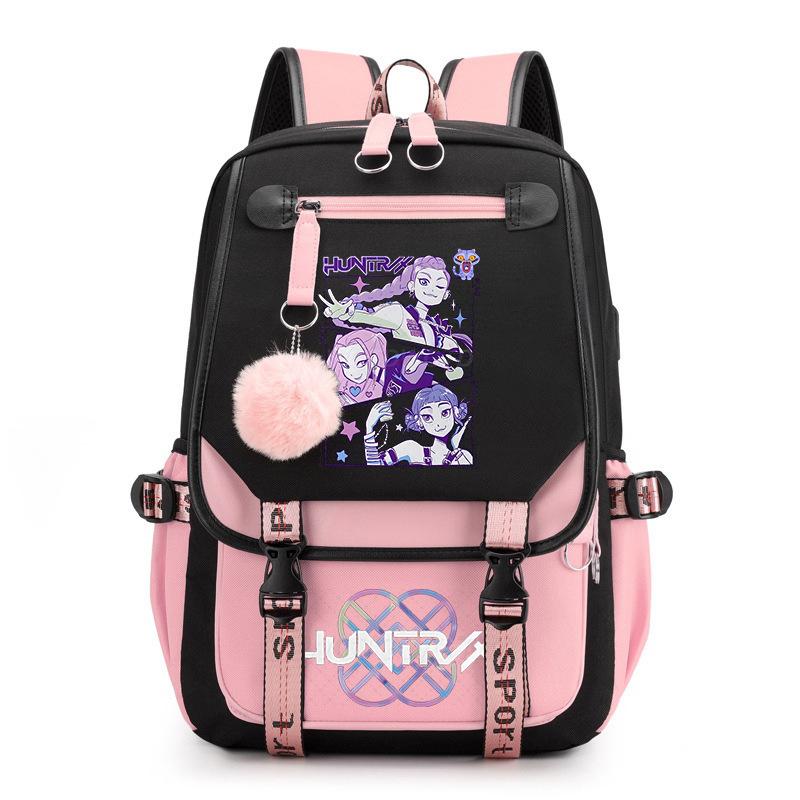 Witch Hunter Animation Cartoon Printed School Bag Large Capacity Junior High School Student Backpack