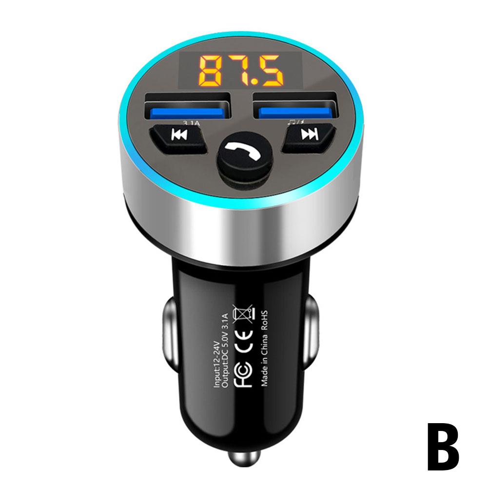 Car FM Transmitter Wireless Bluetooth 5.0 USB Auto Aux Radio Mp3 TF Card Player Music BT Hands-free Call Car