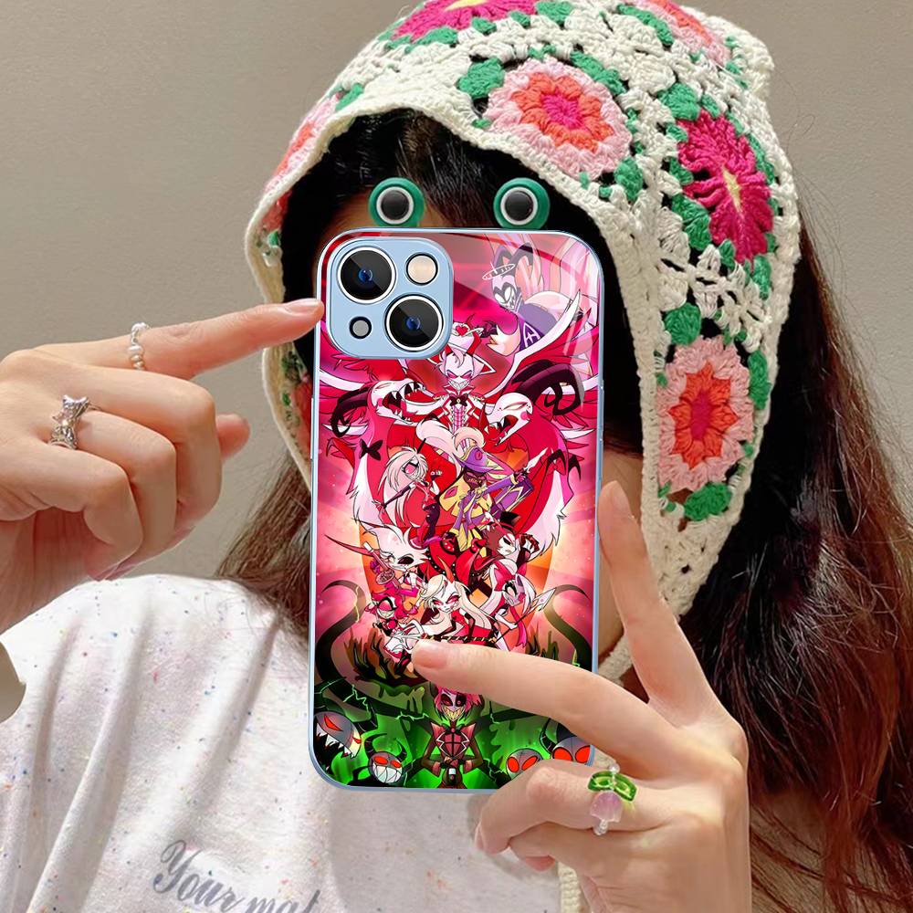 H-Helluva Boss Anime For IPhone 14 13 12 Mini 11 Pro XS Max X XR 14 Plus Tempered Glass Cover