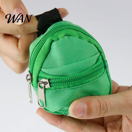 Small Zipper Pouch Mini Backpack Coin Purse, Scratch Resistant Zippered Compartment Doll Accessory Keychain Bag, Waterproof Oxford Cloth Earphone Case