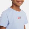 Nike G Cel Graphic Print Round Neck Short Sleeve T-Shirt Kids Tops Cobalt-Blue FQ0722