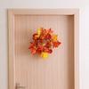 Harvest Festival Maple Leaf Rattan Halloween Autumn Pumpkin Wreath Door Hanging Bar Decorations Wreath Props